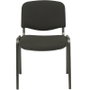 PIQUERAS Y CRESPO Alcaraz Silla Confidente Apilable con Asiento Tapizado ARAN Negro